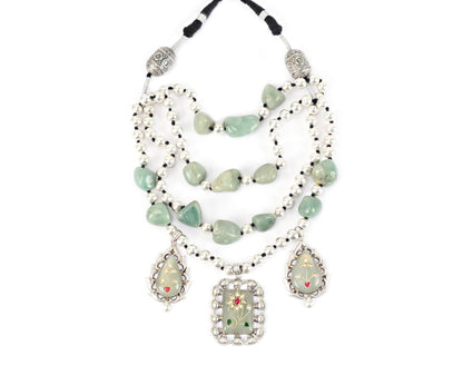 Sangeeta Boochra Silver Necklace-Necklace-Sangeeta Boochra