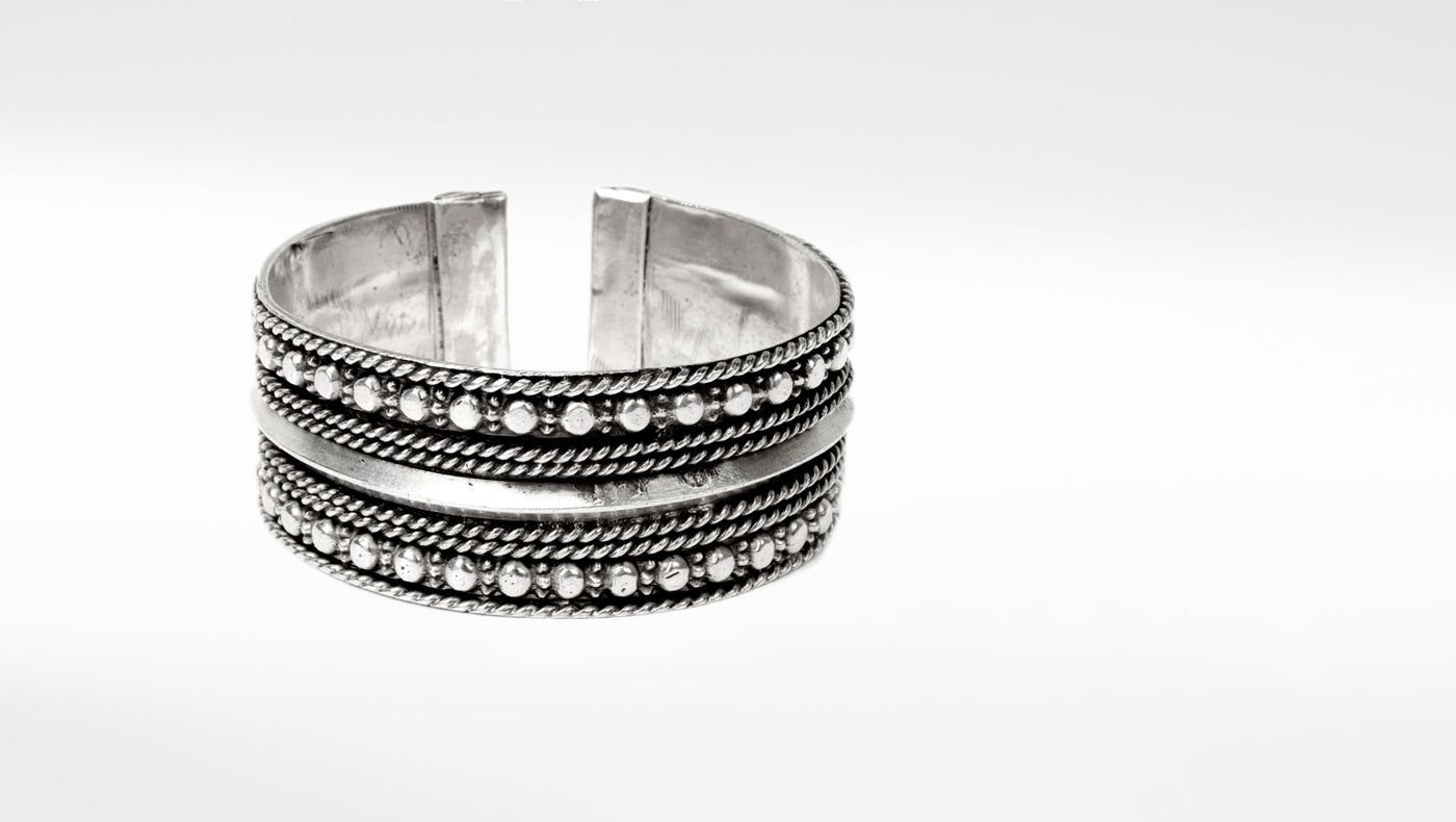 Sangeeta Boochra Tribal Silver Bracelet