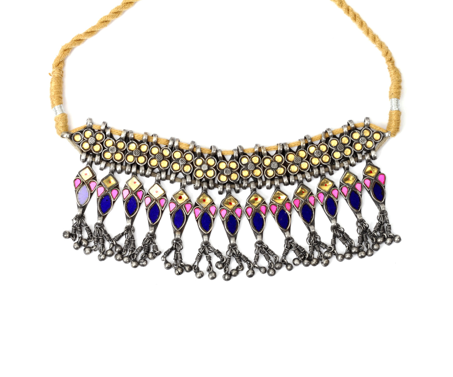 Sangeeta Boochra Silver Necklace-Necklace-Sangeeta Boochra