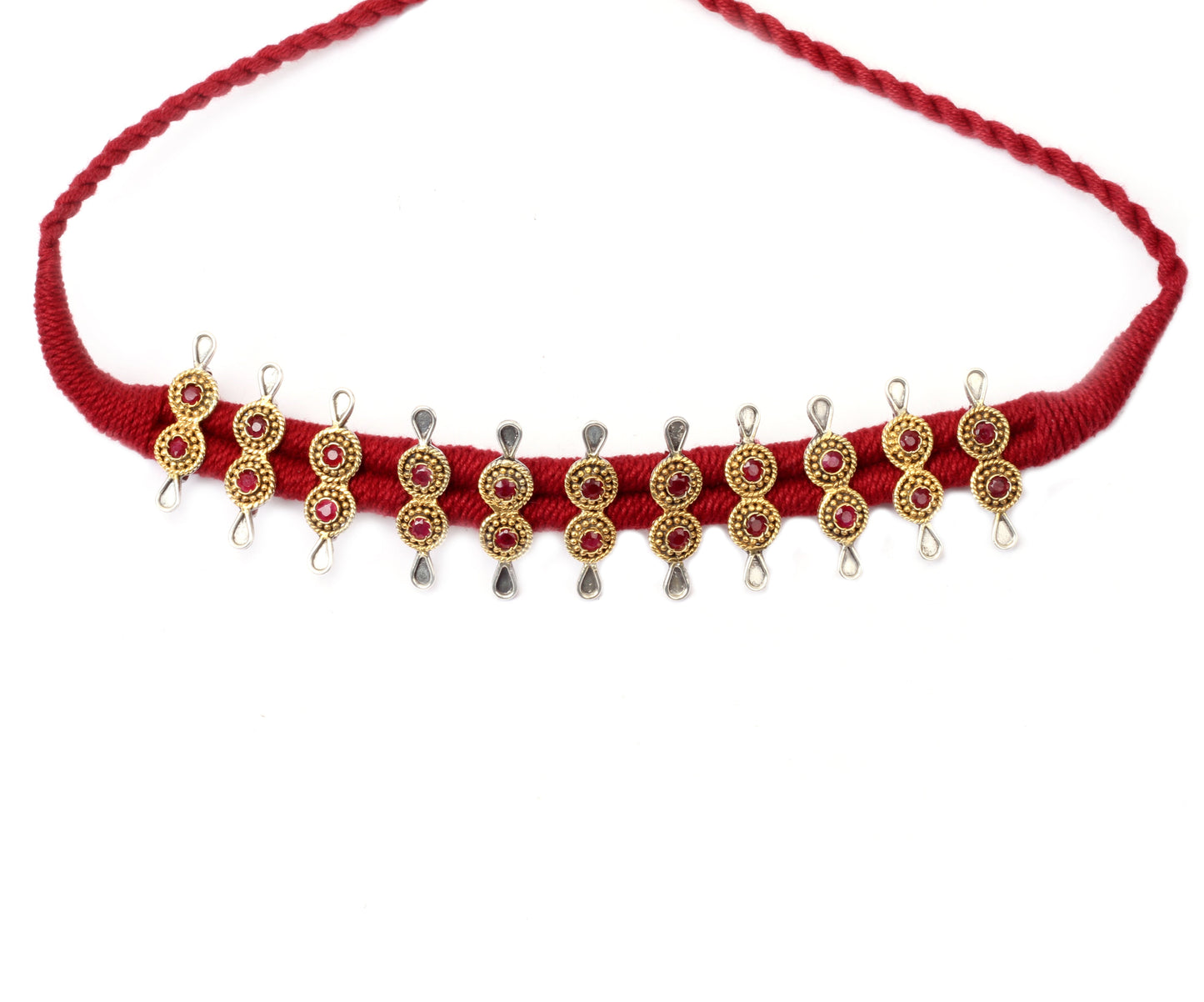 Sangeeta Boochra Silver Necklace-Necklace-Sangeeta Boochra