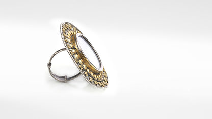 Sangeeta Boochra Silver Ring