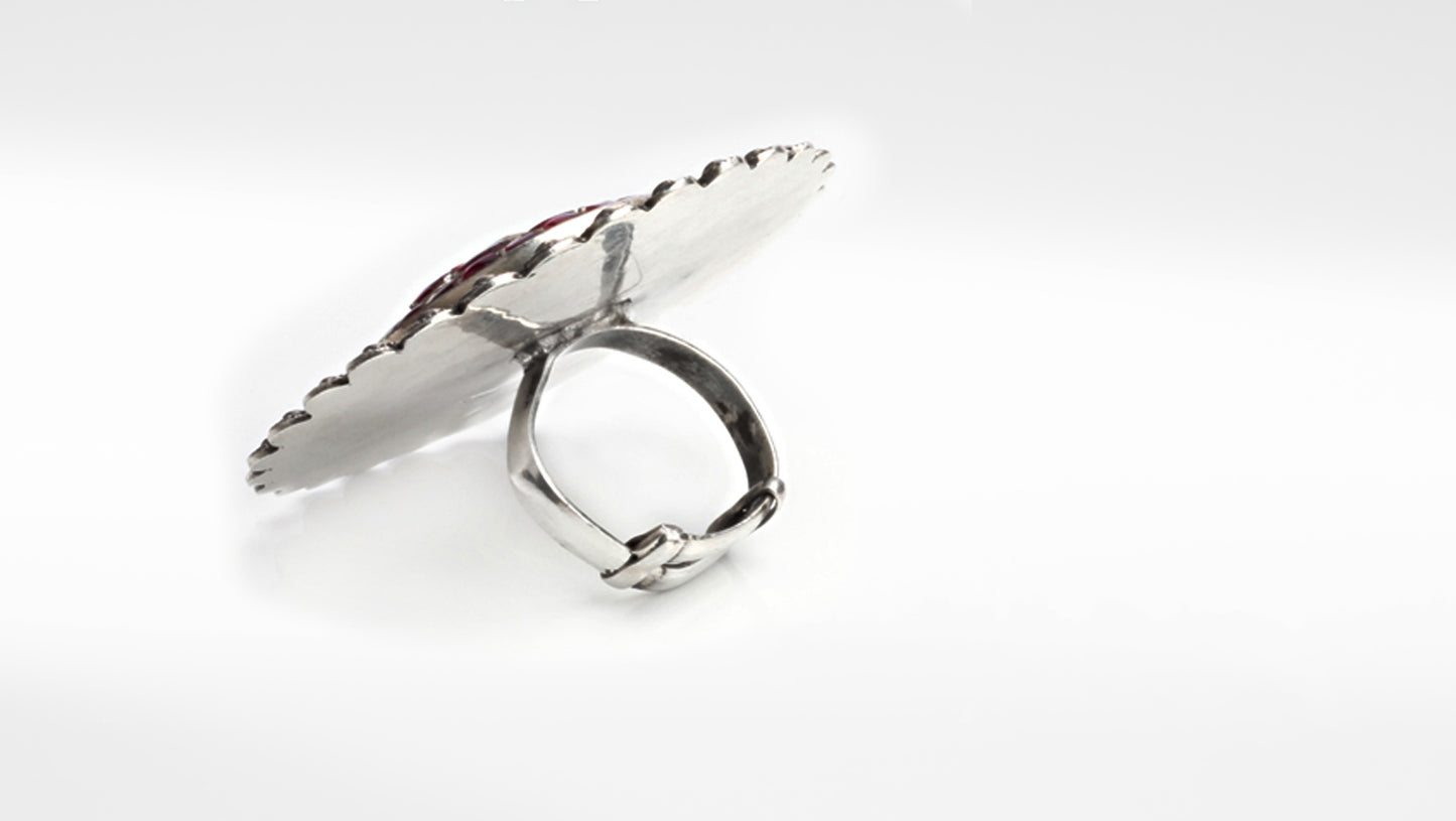 Sangeeta Boochra Silver Ring