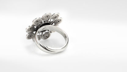 Sangeeta Boochra Silver Ring