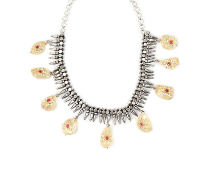 Sangeeta Boochra Silver Necklace-Necklace-Sangeeta Boochra