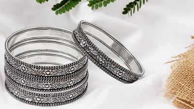 Sangeeta Boochra Tribal Silver Bracelets