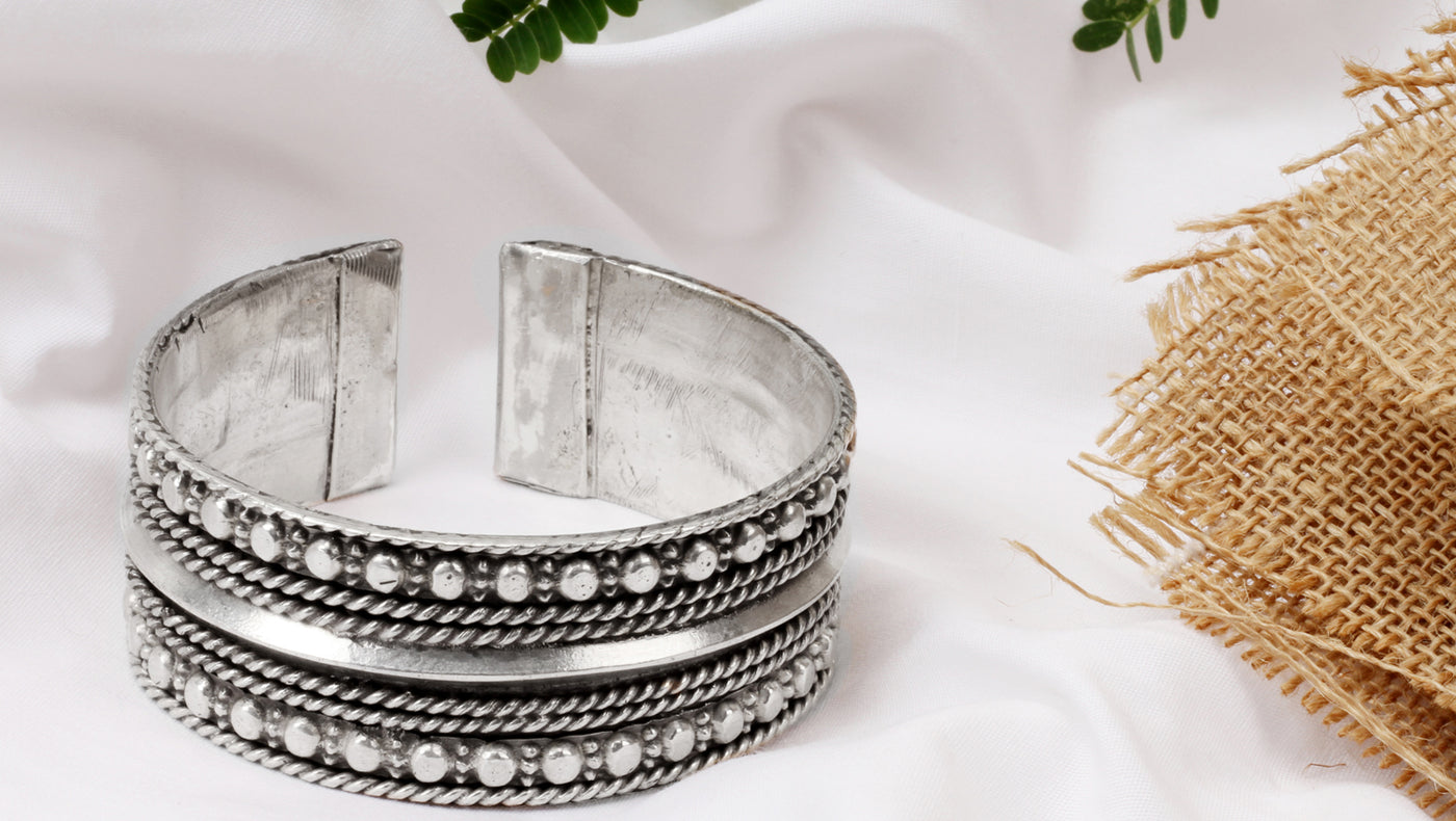 Sangeeta Boochra Tribal Silver Bracelet