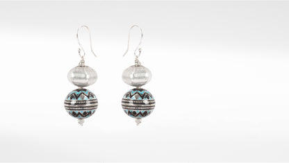 Sangeeta Boochra Tribal Silver Earrings With Pearls