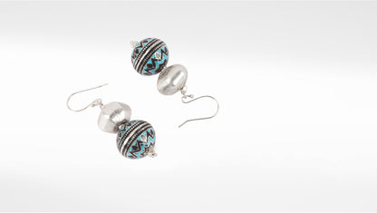 Sangeeta Boochra Tribal Silver Earrings With Pearls