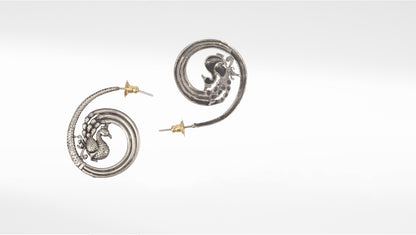 Sangeeta Boochra Tribal Silver Earrings