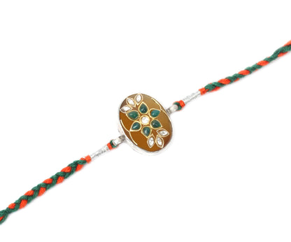 Sangeeta Boochra Silver Rakhi-Rakhi-Sangeeta Boochra