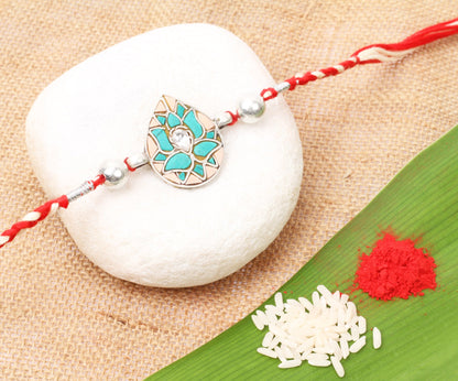 Sangeeta Boochra Silver Rakhi-Rakhi-Sangeeta Boochra