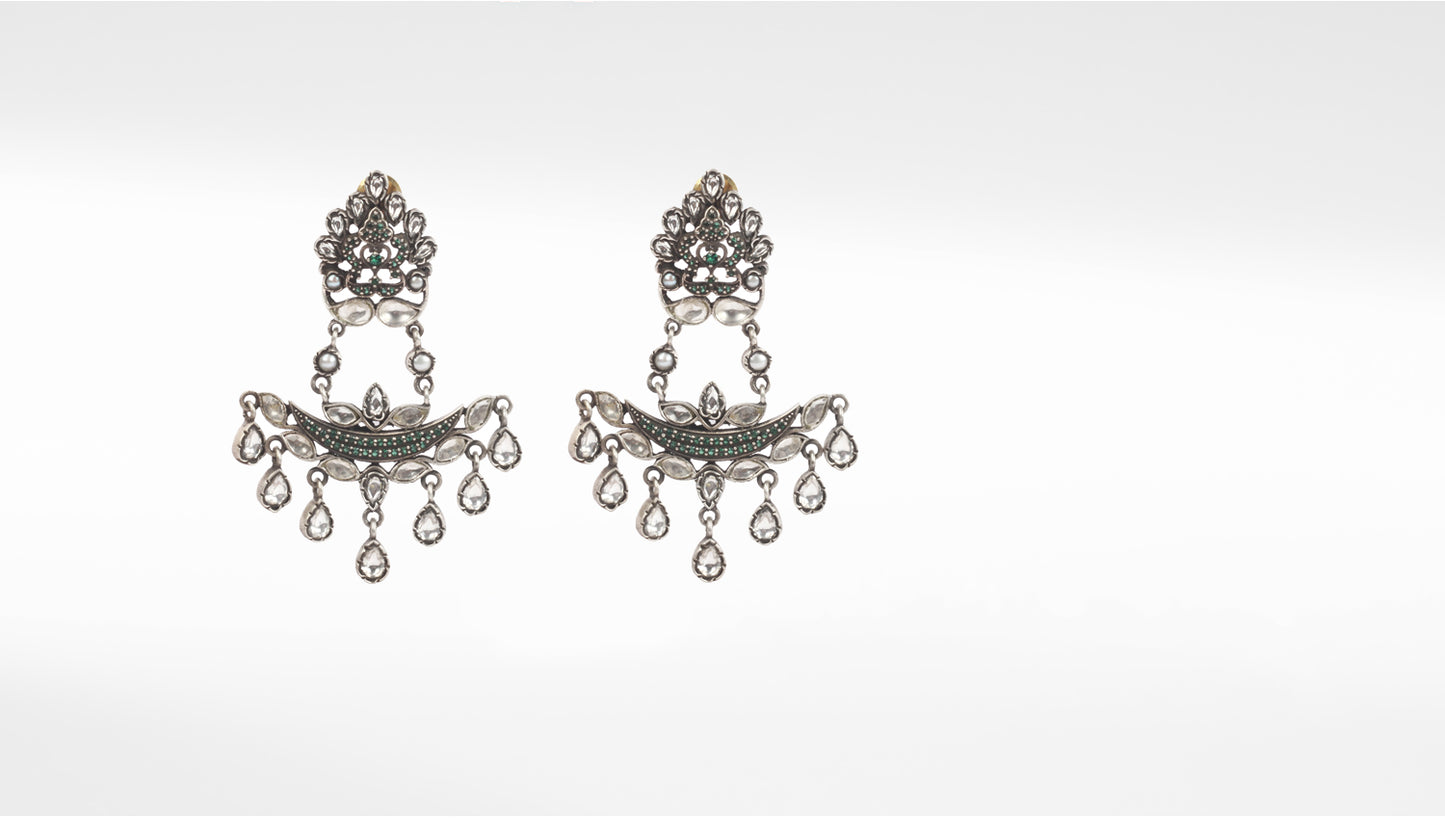 Sangeeta Boochra Tribal Silver Earrings