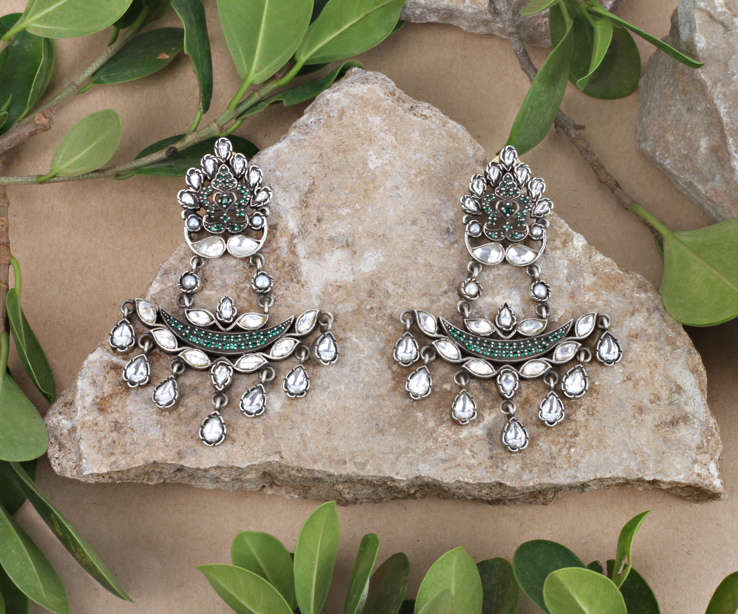 Sangeeta Boochra Tribal Silver Earrings