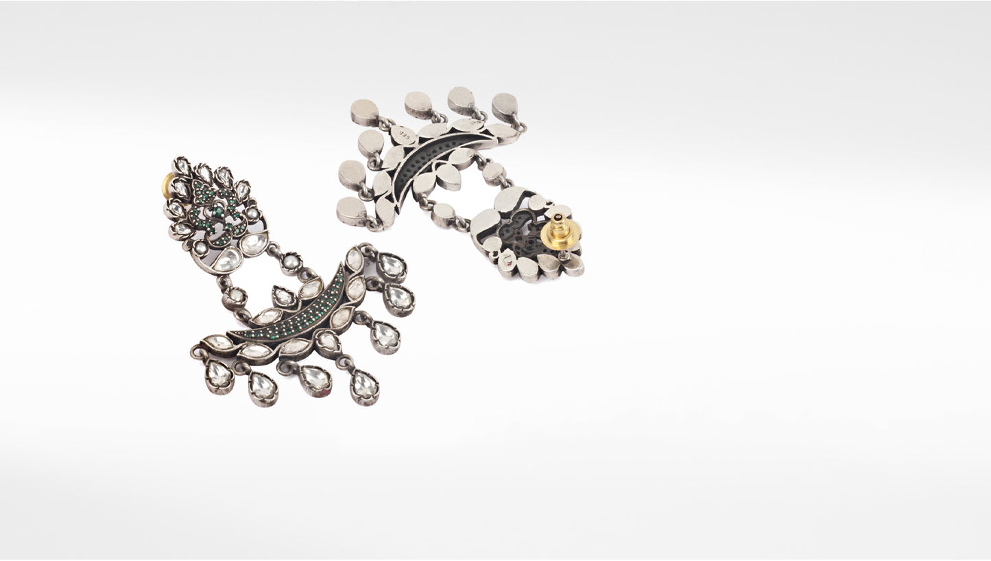 Sangeeta Boochra Tribal Silver Earrings