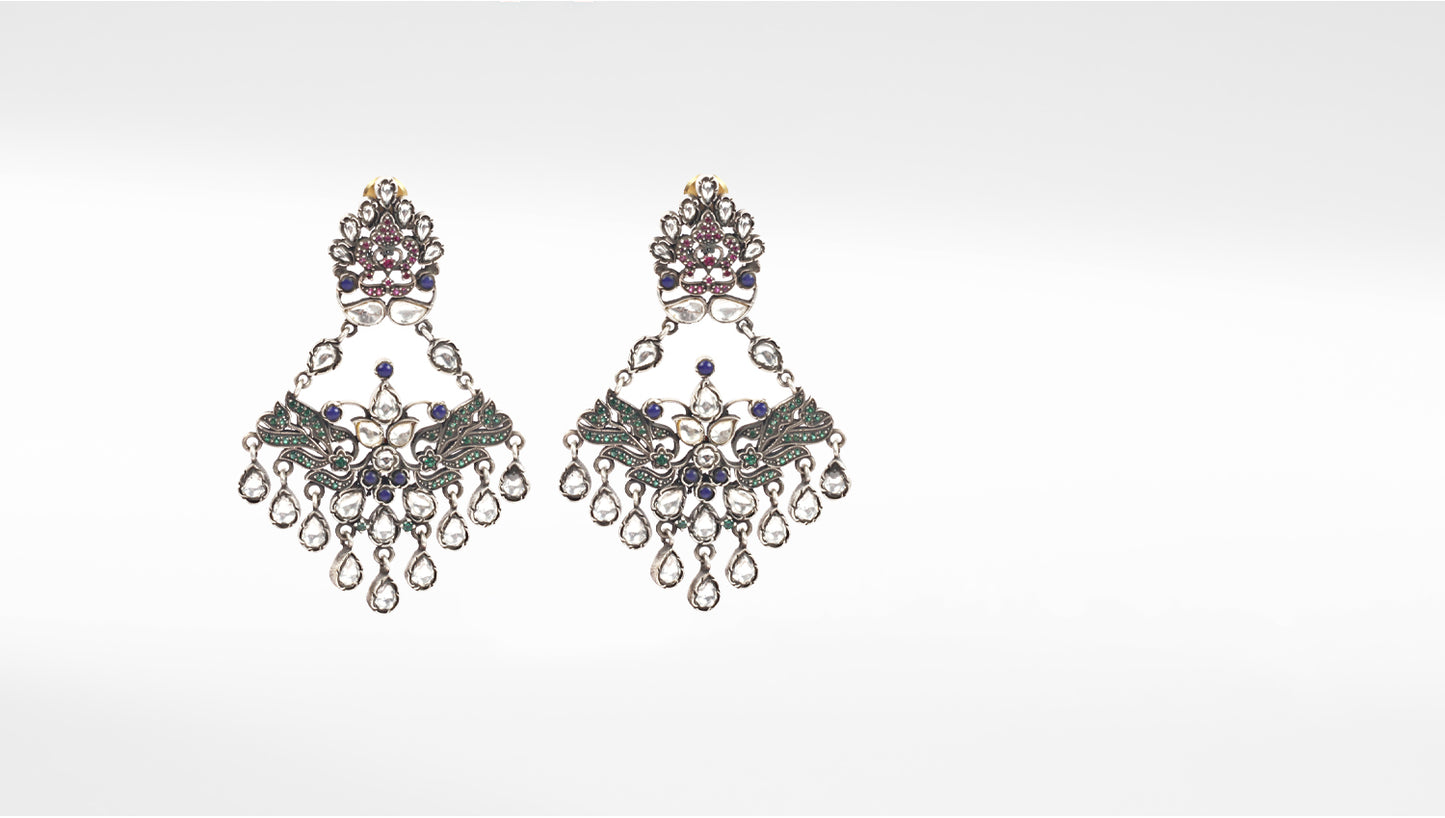 Sangeeta Boochra Tribal Silver Earrings