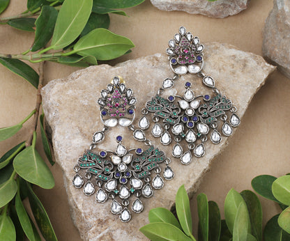 Sangeeta Boochra Tribal Silver Earrings