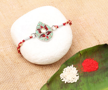 Sangeeta Boochra Silver Rakhi-Rakhi-Sangeeta Boochra