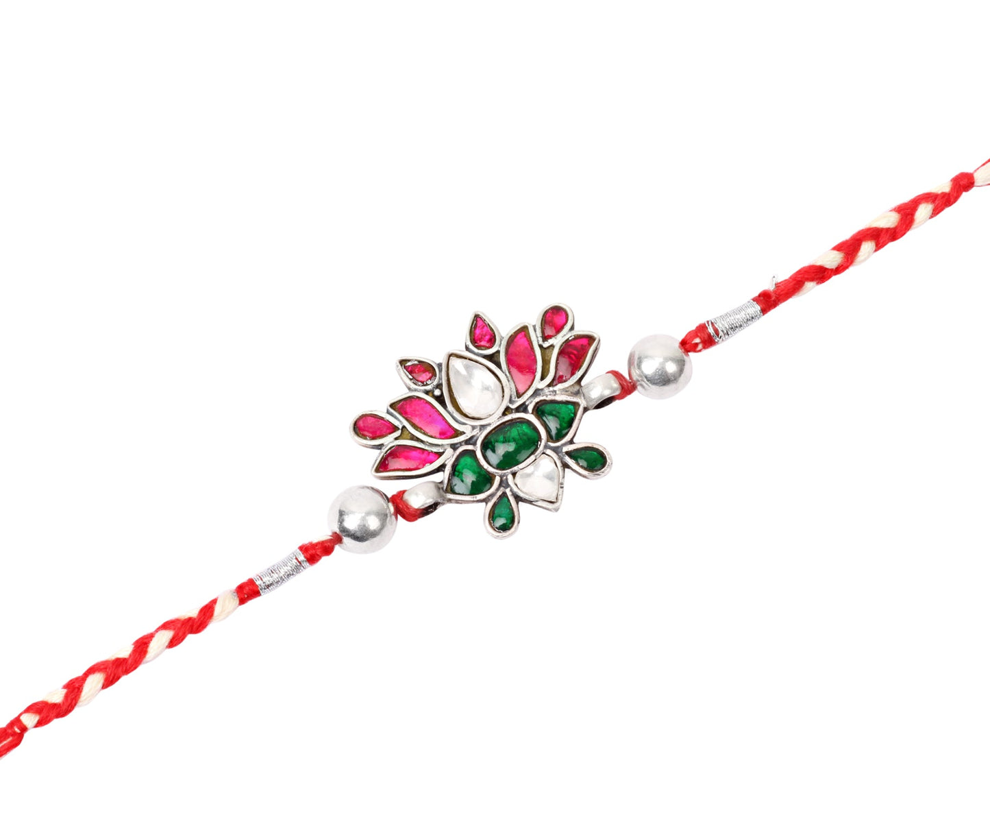 Sangeeta Boochra Silver Rakhi-Rakhi-Sangeeta Boochra