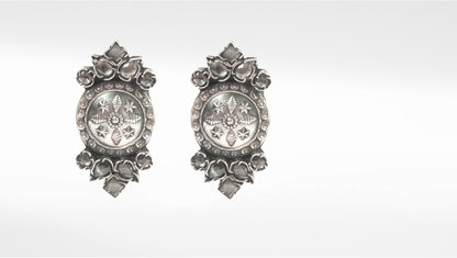 Sangeeta Boochra Tribal Silver Earrings