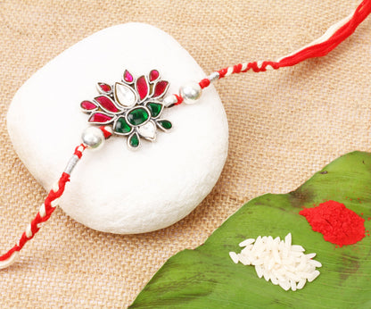 Sangeeta Boochra Silver Rakhi-Rakhi-Sangeeta Boochra