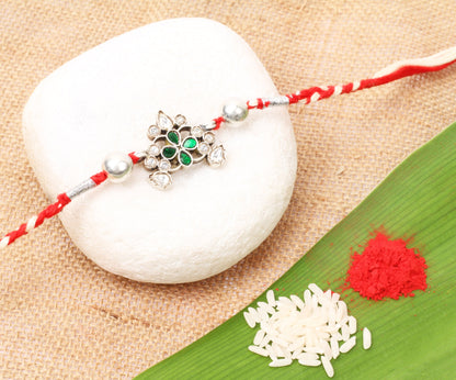 Sangeeta Boochra Silver Rakhi-Rakhi-Sangeeta Boochra