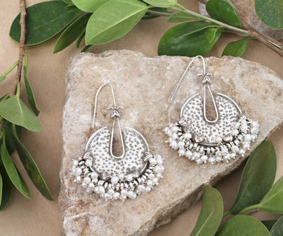 Sangeeta Boochra Tribal Silver With Pearls