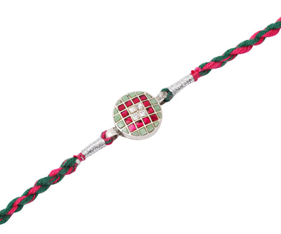 Sangeeta Boochra Silver Rakhi-Rakhi-Sangeeta Boochra