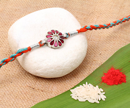 Sangeeta Boochra Silver Rakhi-Rakhi-Sangeeta Boochra