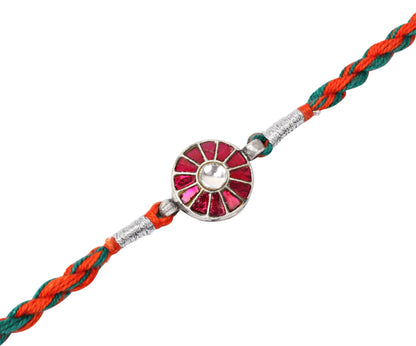 Sangeeta Boochra Silver Rakhi-Rakhi-Sangeeta Boochra