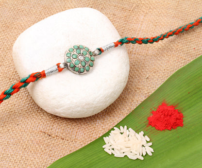 Sangeeta Boochra Silver Rakhi-Rakhi-Sangeeta Boochra