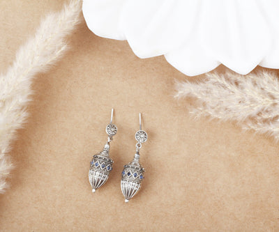 Sangeeta Boochra Tribal Silver Earrings