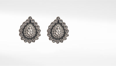 Sangeeta Boochra Tribal Silver Earrings