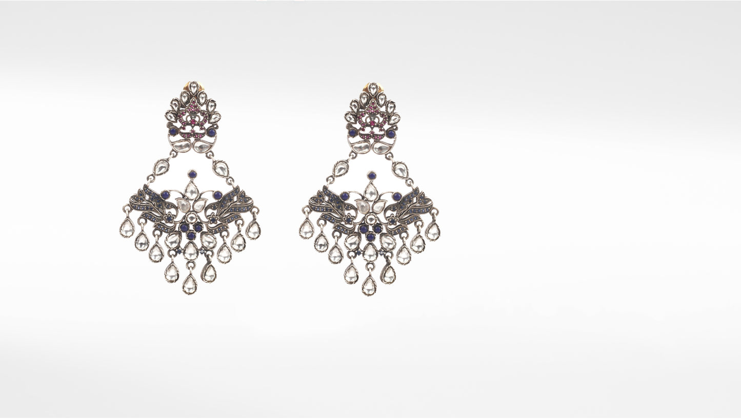 Sangeeta Boochra Tribal Silver Earrings