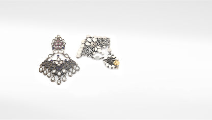 Sangeeta Boochra Tribal Silver Earrings