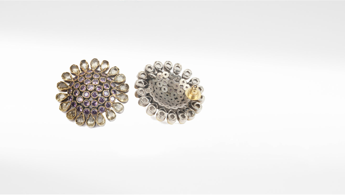 Sangeeta Boochra Tribal Silver Earrings