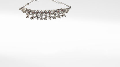 Sangeeta Boochra Tribal Silver Choker Necklace