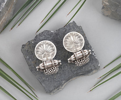 Sangeeta Boochra Tribal Silver Earrings