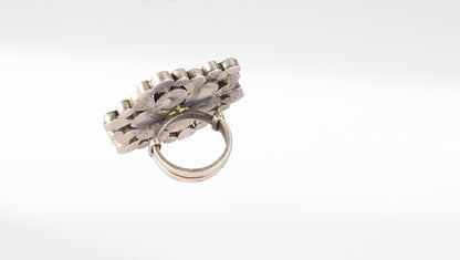 Sangeeta Boochra Silver Tone Handmade Ring