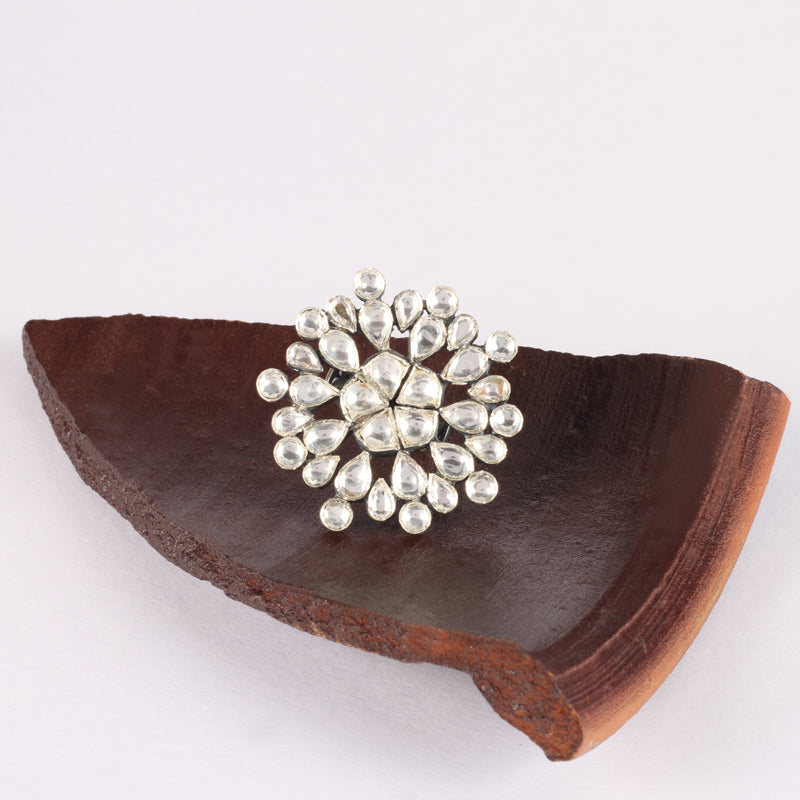 Sangeeta Boochra Silver Tone Handmade Ring-Ring-Sangeeta Boochra