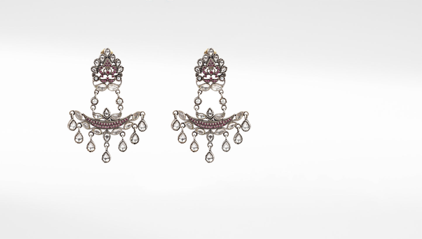 Sangeeta Boochra Tribal Silver Earrings