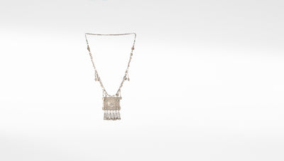 Aabidah Silver Tribal Necklace