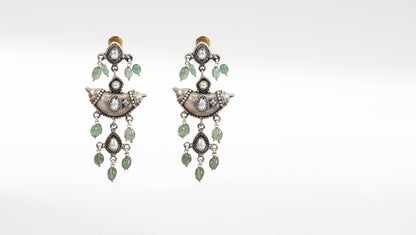 Sangeeta Boochra Tribal Silver Earrings