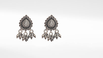 Sangeeta Boochra Tribal Silver Earrings