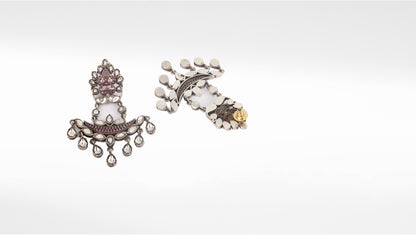 Sangeeta Boochra Tribal Silver Earrings