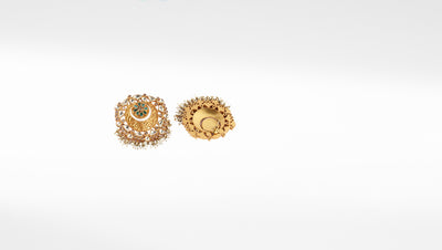 Sangeeta Boochra Silver Earrings With 24K Gold Plating
