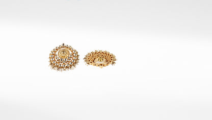 Sangeeta Boochra Silver Earrings With 24K Gold Plating