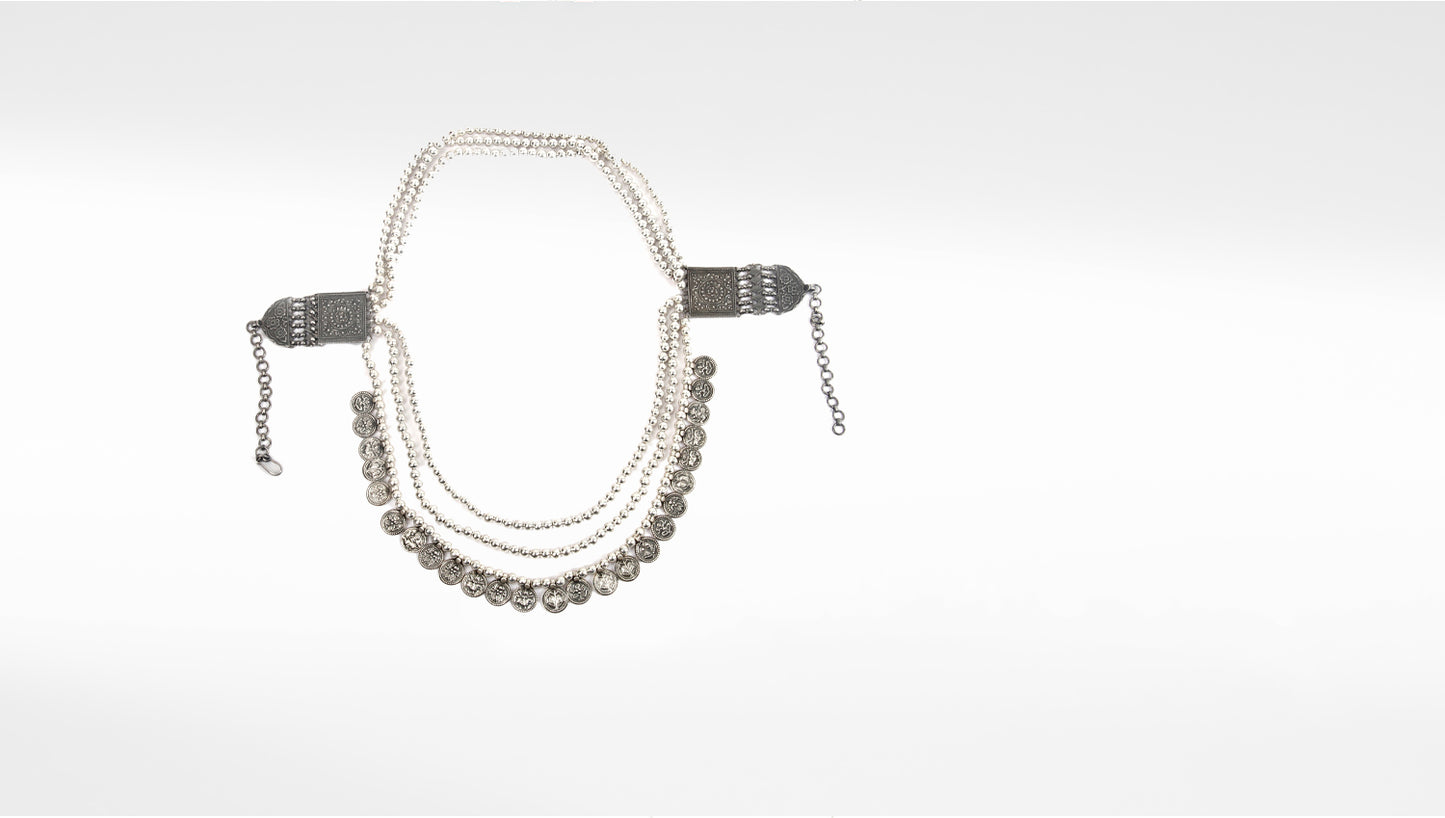 Sangeeta Boochra Tribal Silver Necklace