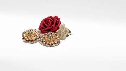 Sangeeta Boochra Silver Earrings With 24K Gold Plating