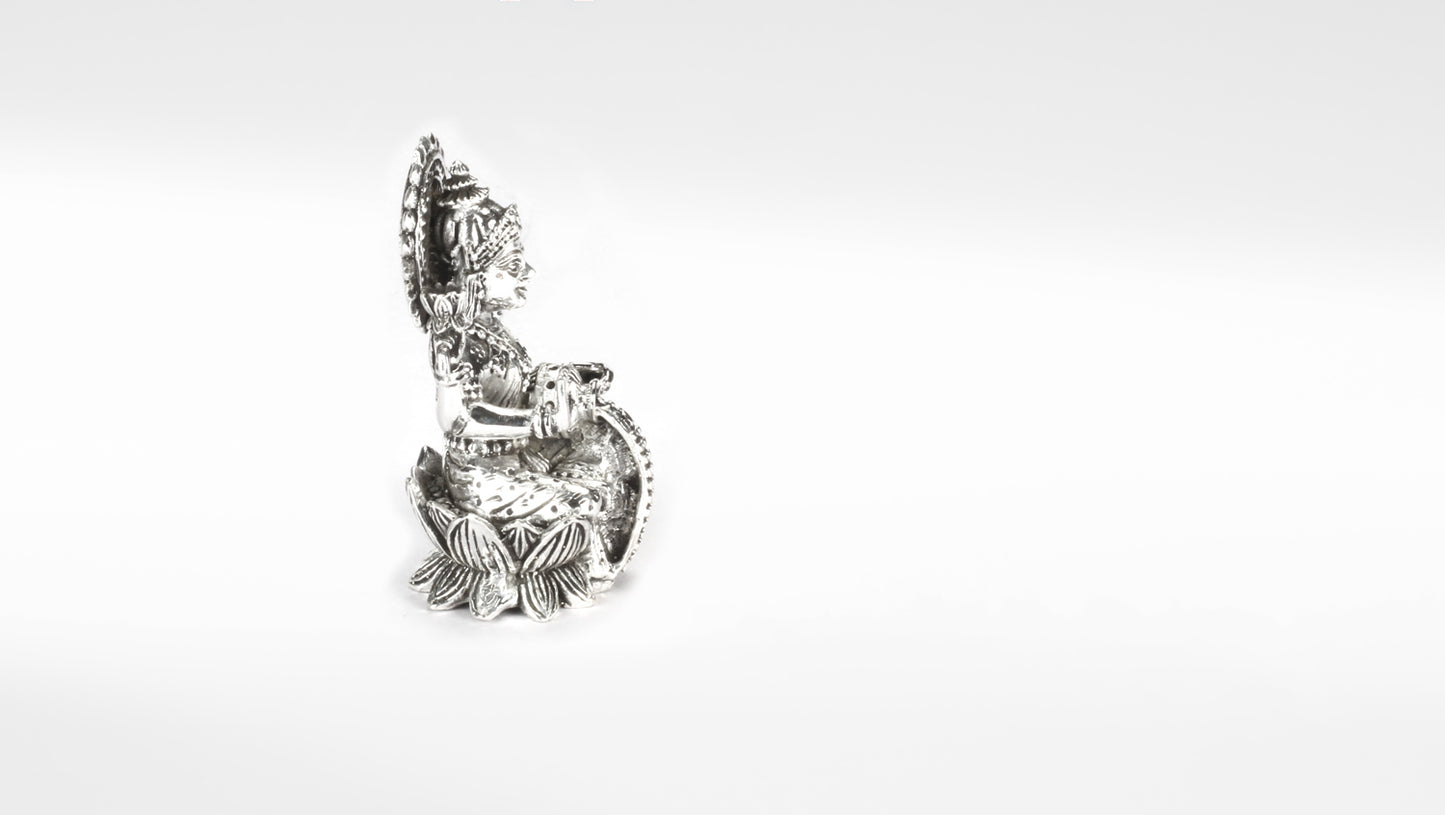 Sangeeta Boochra Sterling Silver Lord Lakshmi Idol