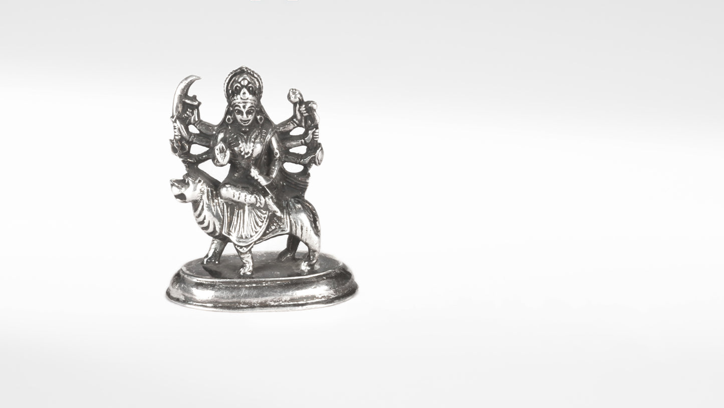 Sangeeta Boochra Sterling Silver Lord Sherawali Maa Idol